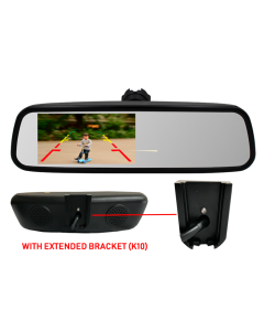 InCarTech | 4.5 inch Rear view mirror monitor (With extended K10 Bracket)