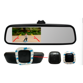 InCarTech | 4.5 Inch Rear View Mirror Monitor (Universal Window Mount)