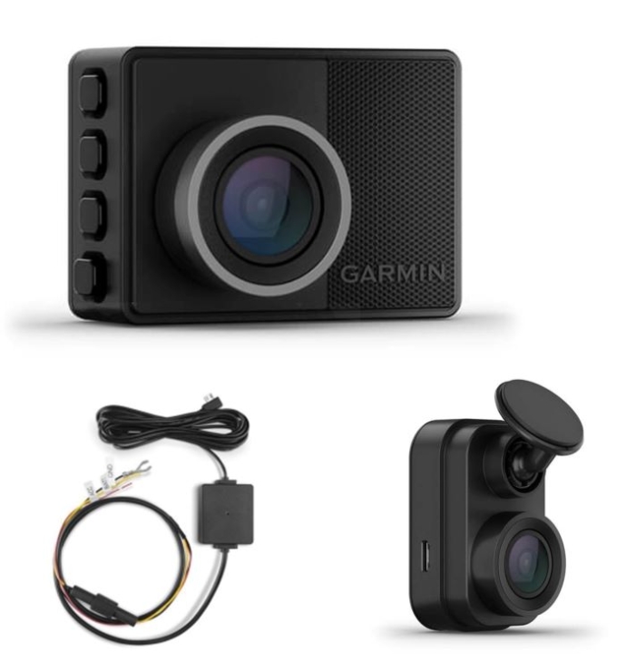 Garmin | 57 2 Channel Dash Cam With Hardwire Kit Included