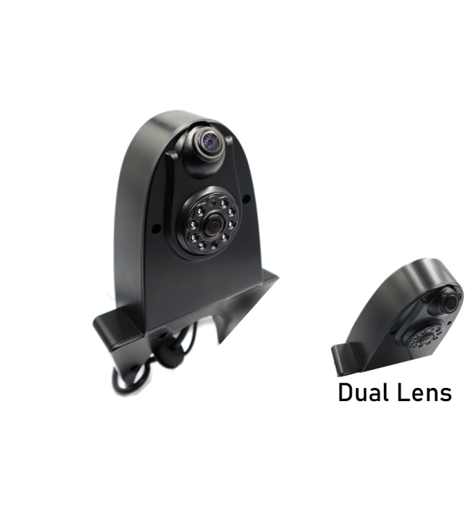 InCarTec | Universal Dual lens Van extended roof top reverse view camera ( CVC-UNI-332 )